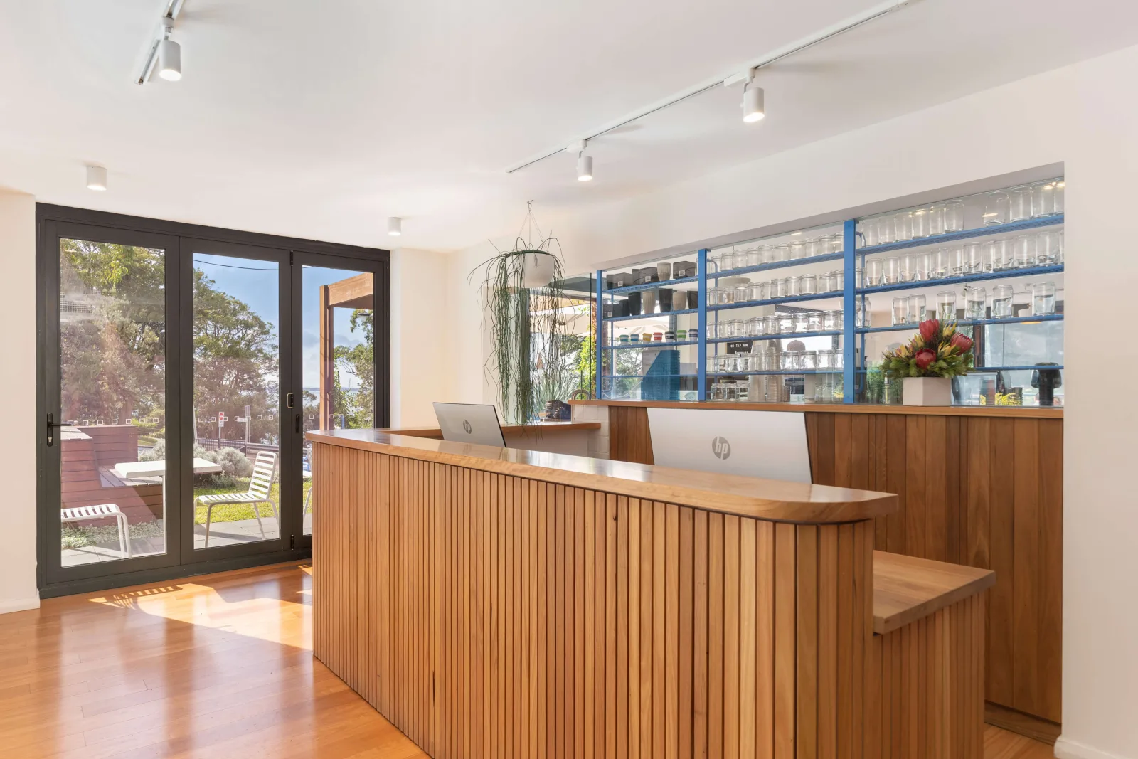 Reception at one of the independent properties Indi runs commercial services for